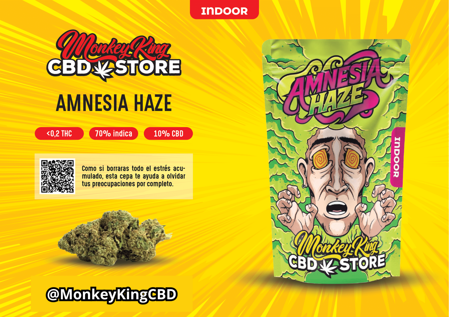 Monkey King CBD Amnesia Haze 3g